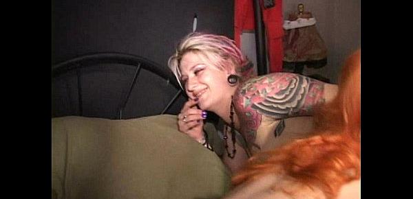  Tattooed cuties&039; painful anal w foxtail plug-Full widescreen HD now on RED